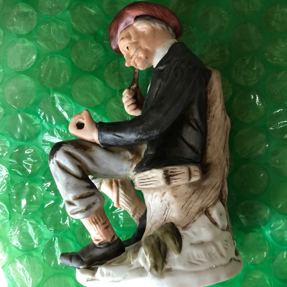 Vintage Art Mark Americana Statue Old Man #5835 7 - Picture 2 of 7